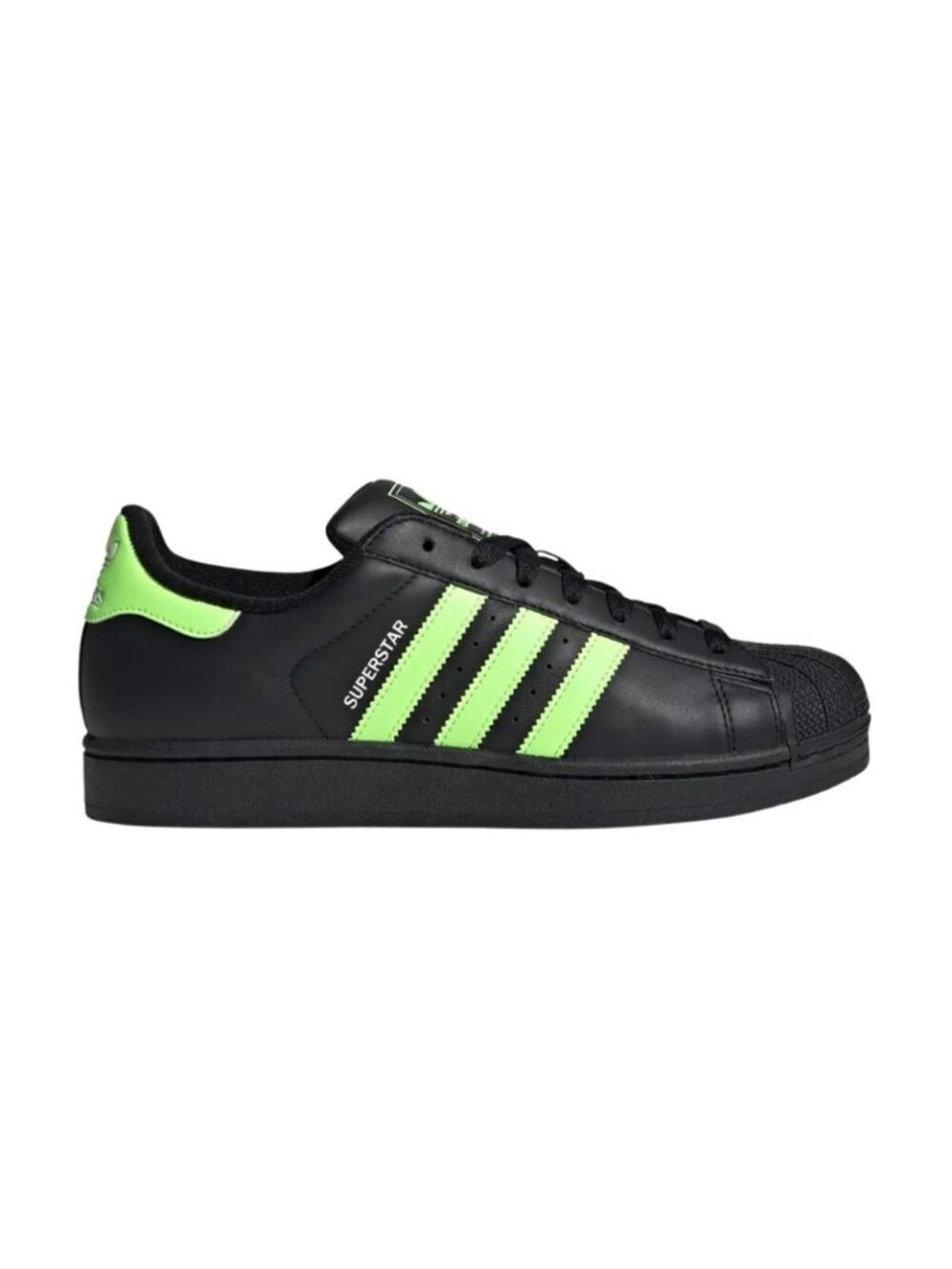 adidas Originals Superstar II Size 13 Men Casual Shoes Black Signal Green JQ3175